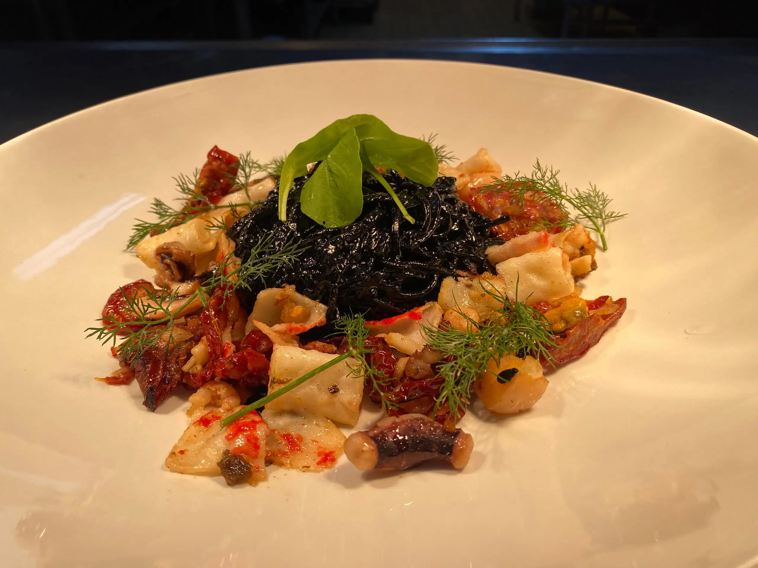 Sea food fettuccine