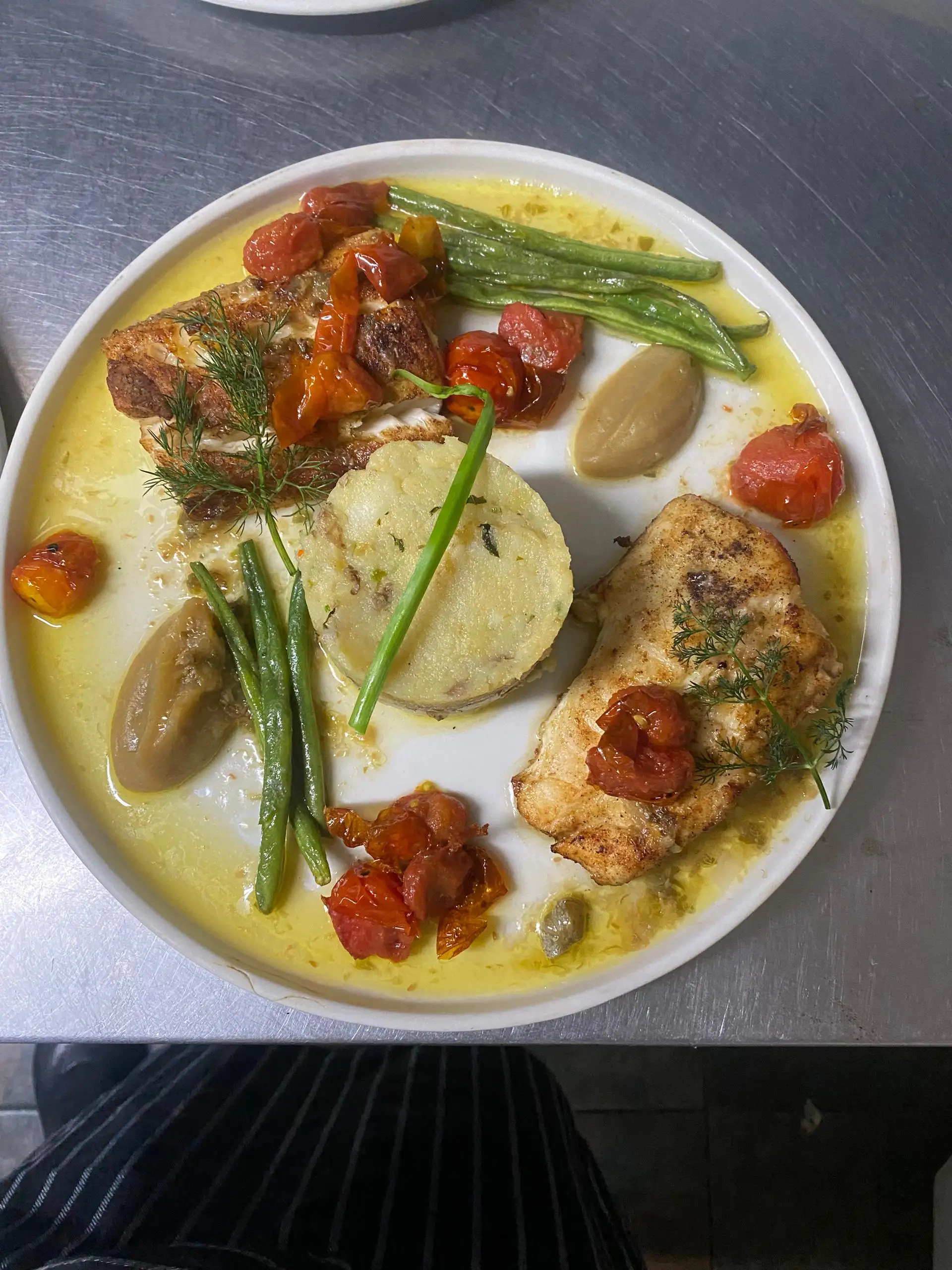 Seared Bream fillet